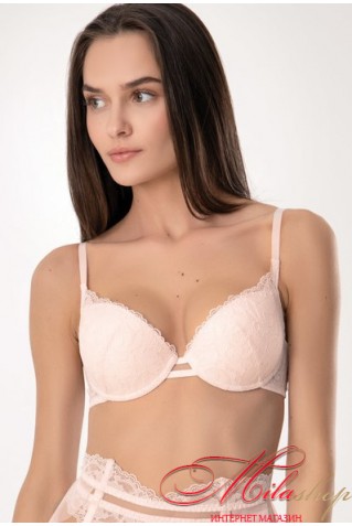 Кружевной бюстгальтер пуш-ап jasmine Lingerie 1046/55 Nina розовый